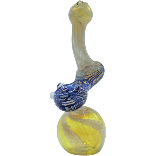 LA Pipes "Rake Bubb" Fumed Sherlock Bubbler Pipe (Various Colors) - Headshop.com