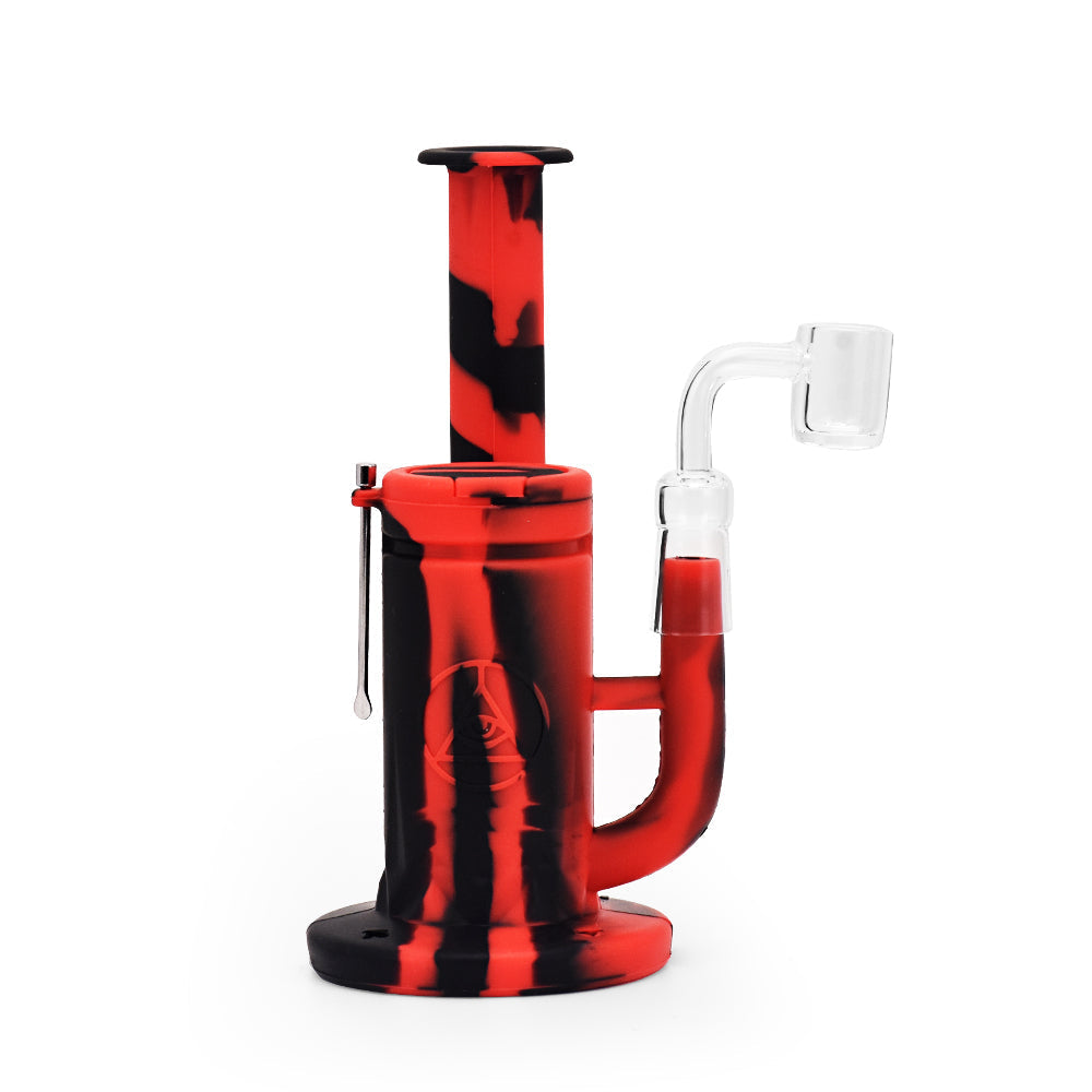 Ritual - 8.5'' Silicone Sidecar Rig - Black & Red - Headshop.com
