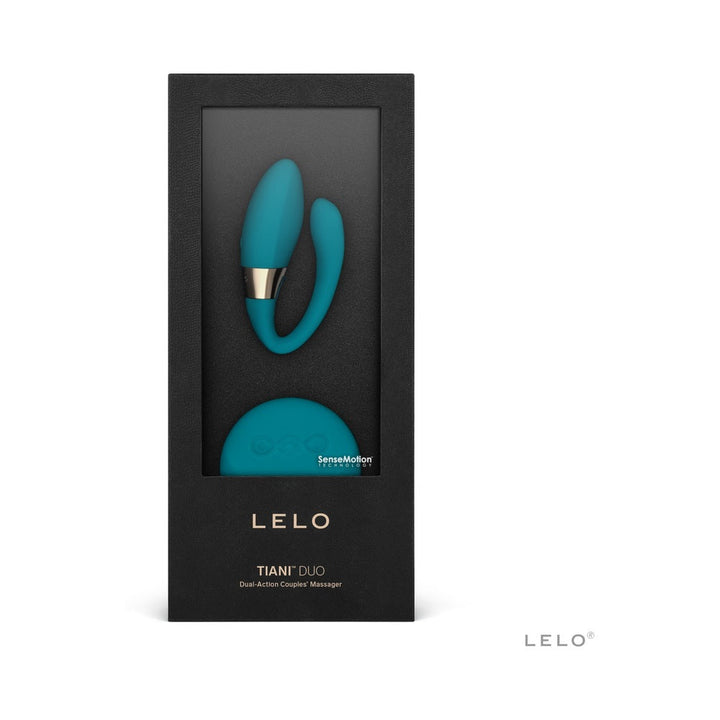 LELO TIANI DUO Rechargeable Dual Stimulation Couples Vibrator With Remote Ocean Blue - Headshop.com
