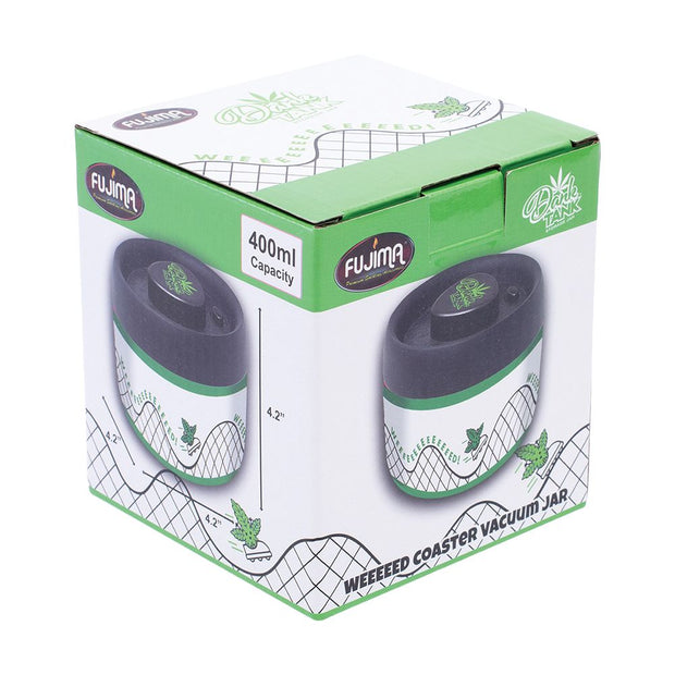 Fujima Dank Tank Vacuum Glass Jar - 4.2" / WEEEEED Roller Coaster - Headshop.com