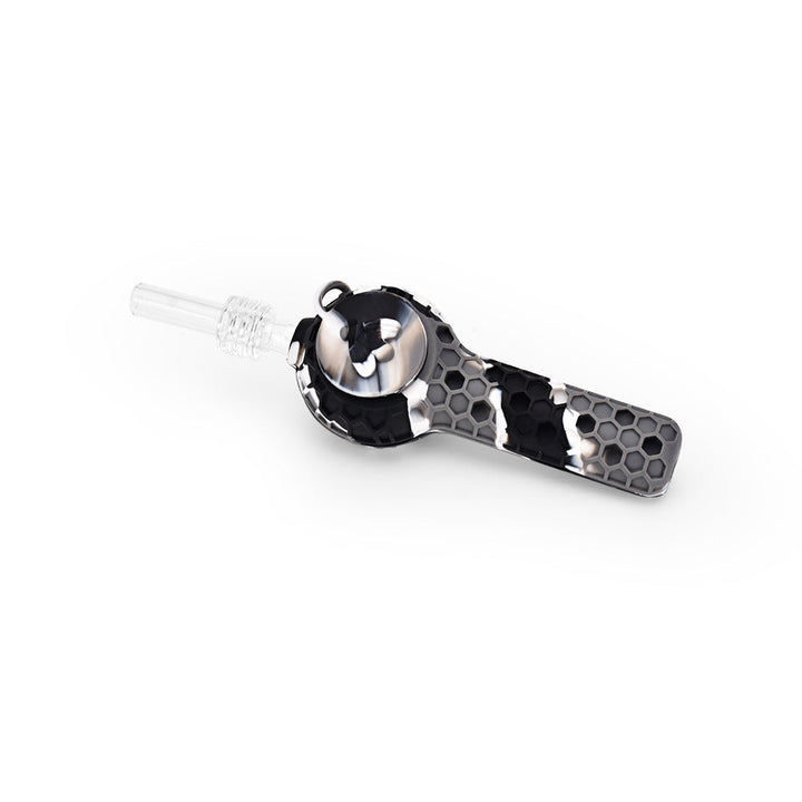 Ritual - 4'' Silicone Nectar Spoon - Black & White Marble - Headshop.com