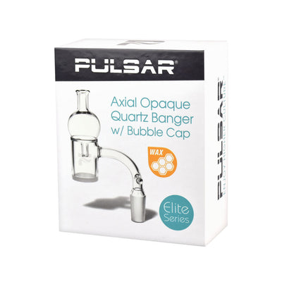 Pulsar Axial Opaque Quartz Banger w/ Bubble Carb Cap - Headshop.com