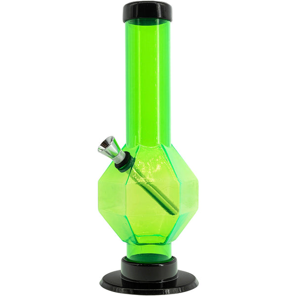 Acrylic Diamond Bong 9-12"  - Multiple Colors
