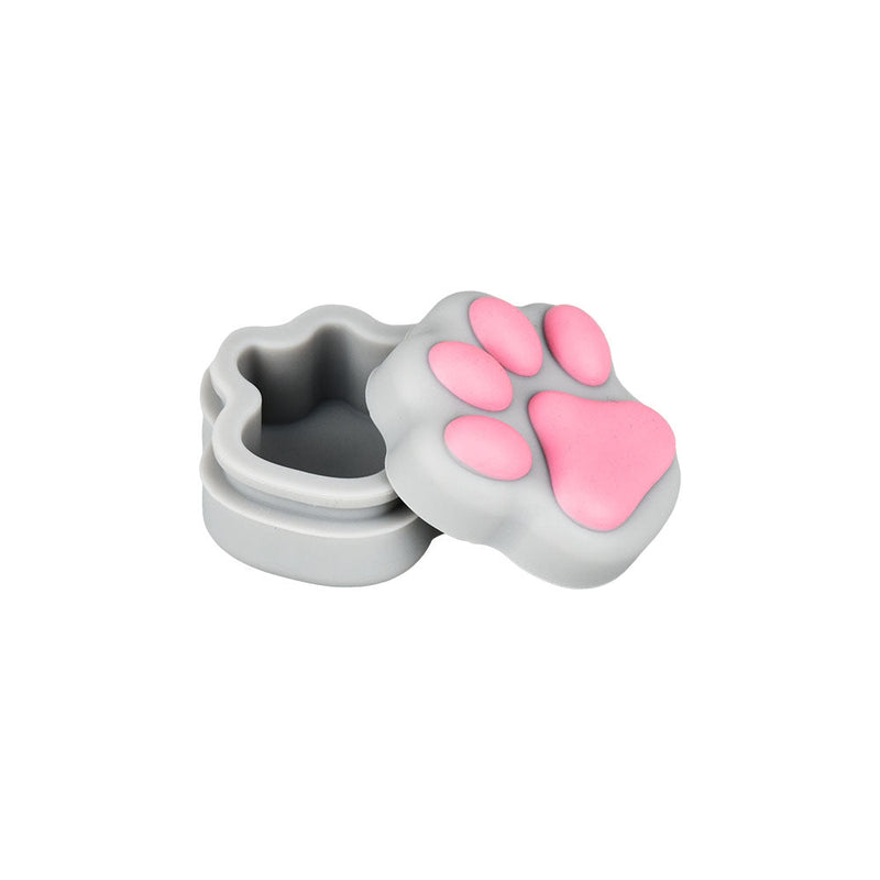 20PC JUG - Cat Paws Silicone Container - 1.25" / Assorted Colors - Headshop.com