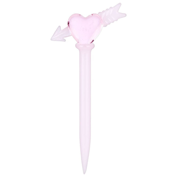 4CT BUNDLE - Cupid Heart Glass Dab Tool - 5" - Headshop.com