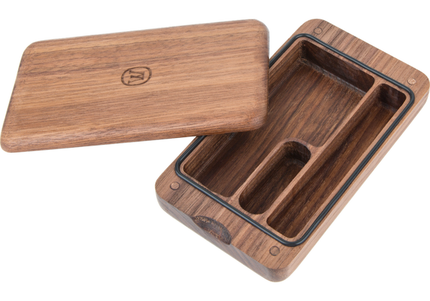 Marley Natural Black Walnut Storage Case - Headshop.com