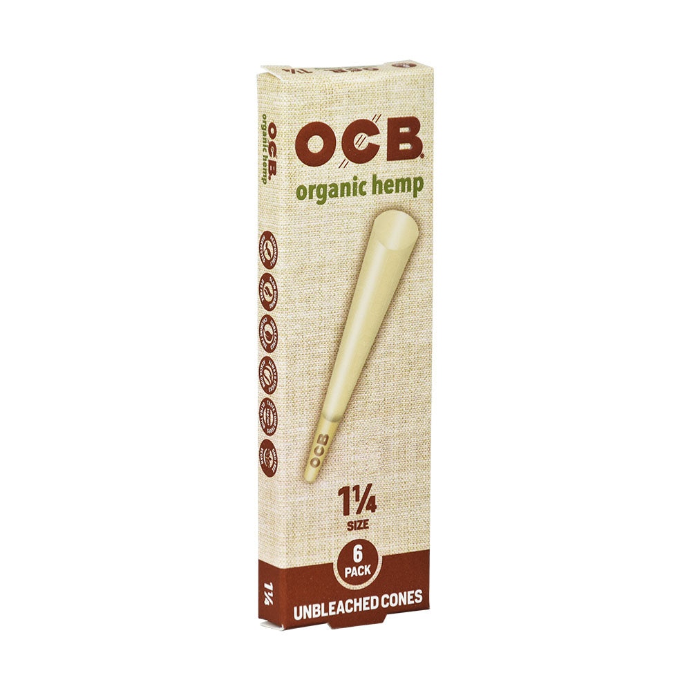 OCB Organic Hemp Cones | 24pc Display - Headshop.com