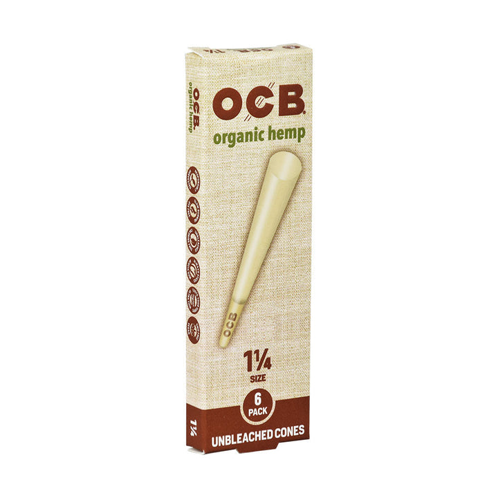 OCB Organic Hemp Cones | 24pc Display - Headshop.com