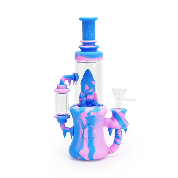 Ritual - 8.5'' Silicone Rocket Recycler - Cotton Candy - Headshop.com