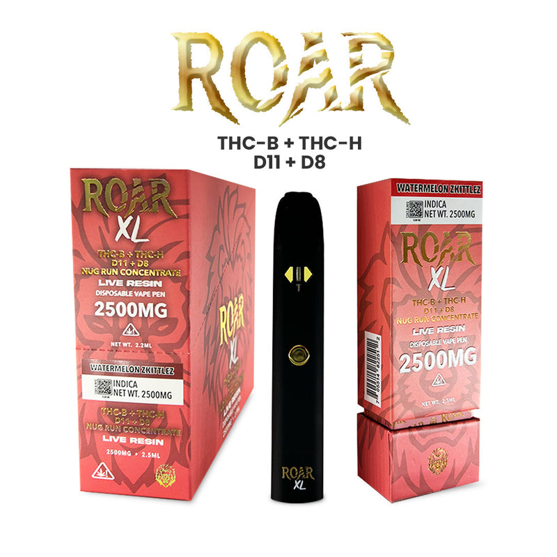 Roar XL THC-P + D8 2500MG - Watermelon Zkittlez - Headshop.com