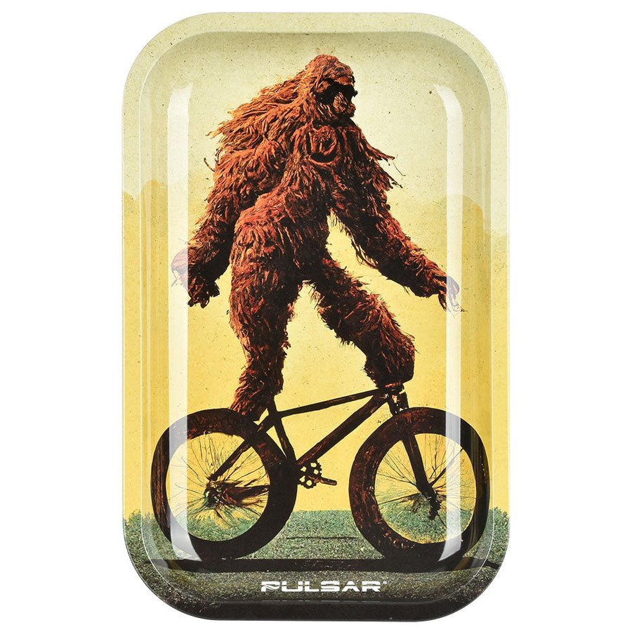 Pulsar Metal Rolling Tray - 11"x7"/Bigfoot Stole My Bike - Headshop.com