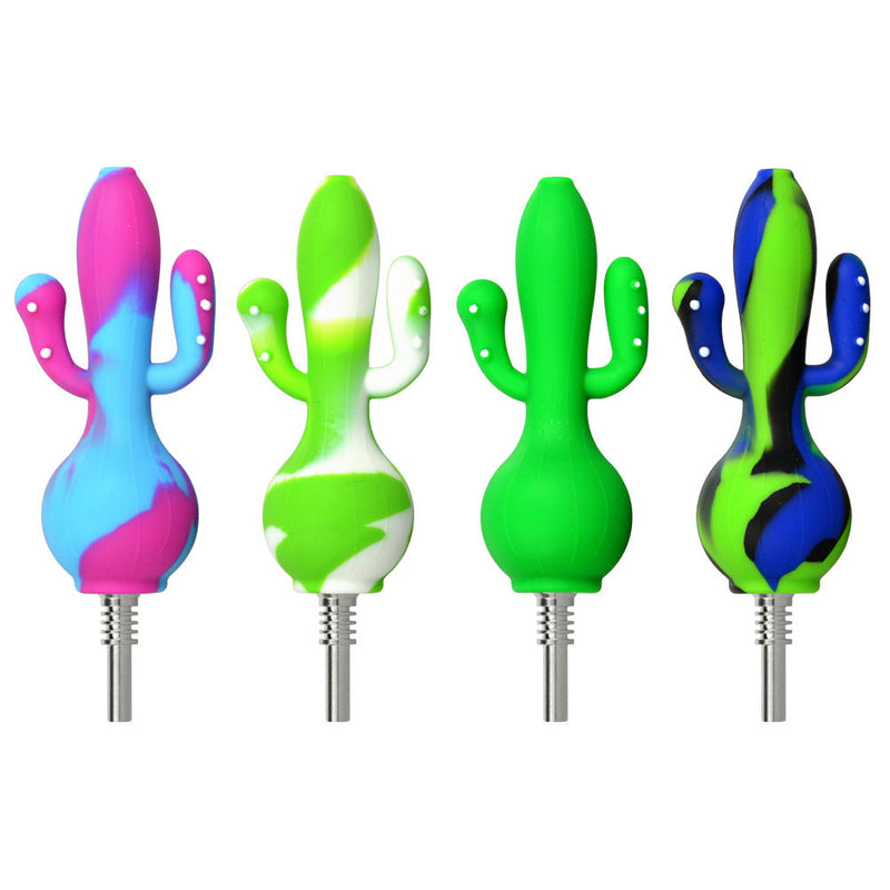 Cactus Silicone Dab Straw - 5.8" / Colors Vary - Headshop.com