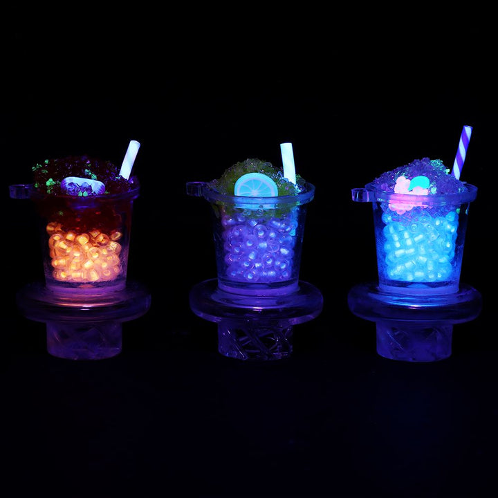 Slushie Glass Carb Cap - 30mm / Assorted Colors 5ct - Headshop.com