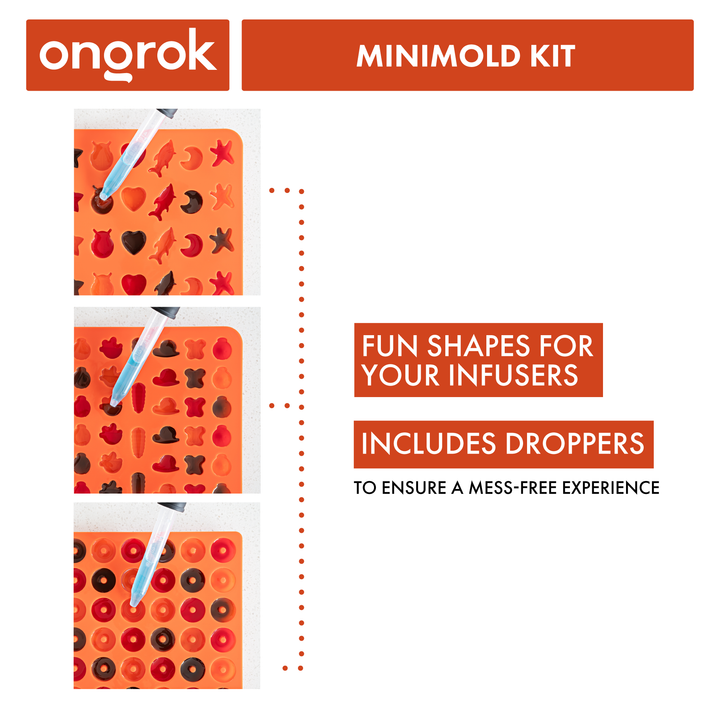 Ongrok Silicone Gummy Molds with Droppers - Headshop.com