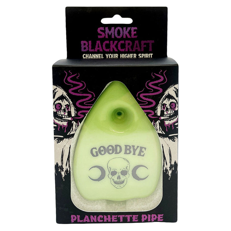 Smoke BlackCraft Planchette Glass Hand Pipe | 3.5" - Headshop.com