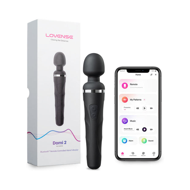 Lovense Domi 2 Bluetooth Programmable Wand Vibrator - Headshop.com