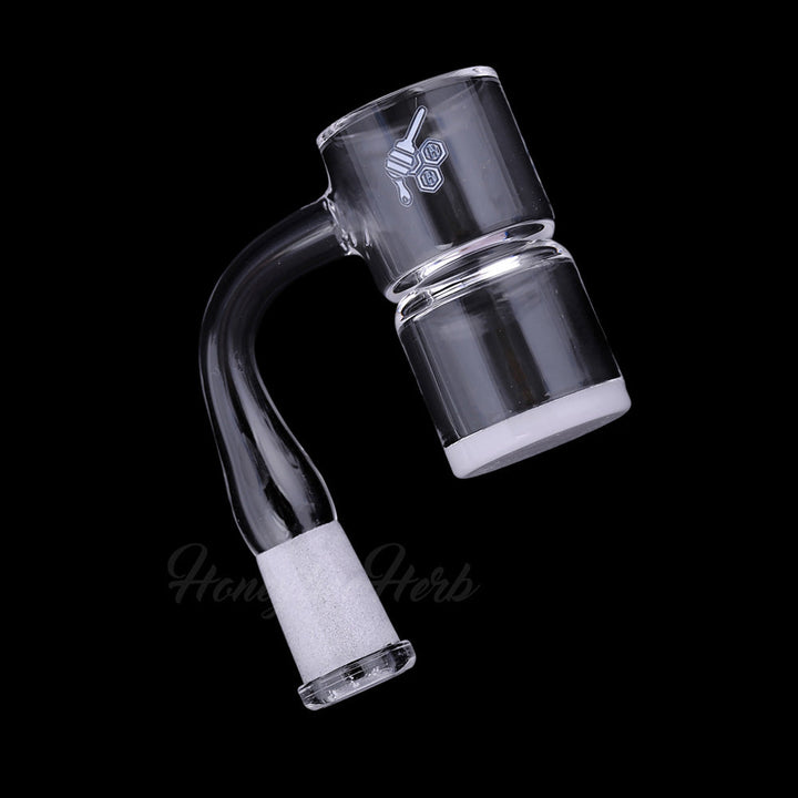 HONEY & MILK BEVEL SPLASH BUCKET QUARTZ BANGER - 90° DEGREE | YL - Headshop.com