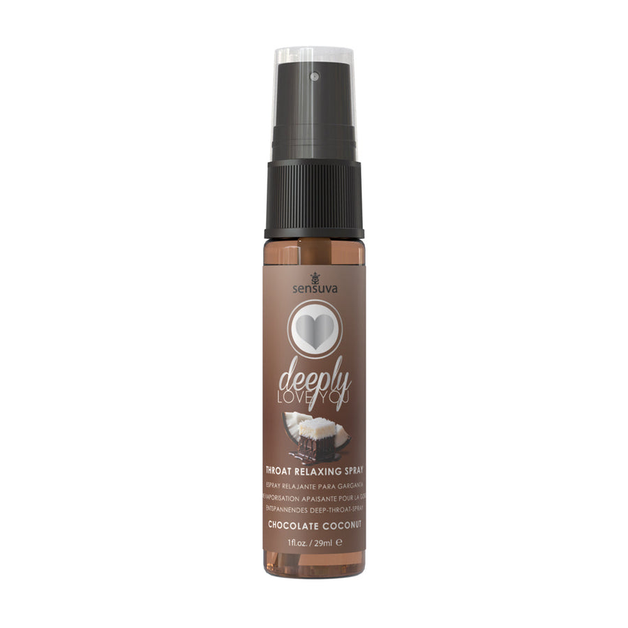 Sensuva Deeply Love You Throat Relaxing Spray Chocolate Coconut 1 oz - Headshop.com