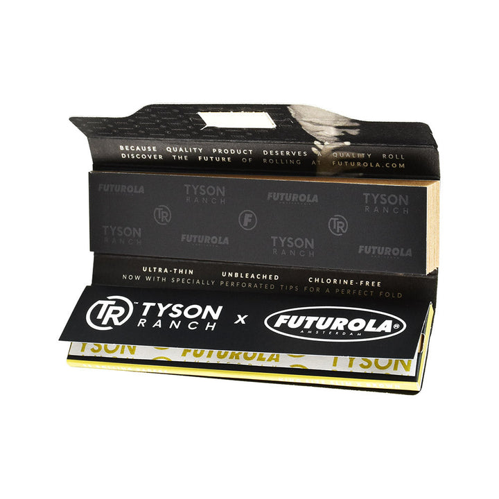 24PC DISP - Tyson Ranch x Futurola Rolling Papers - Kingsize Slim - Headshop.com