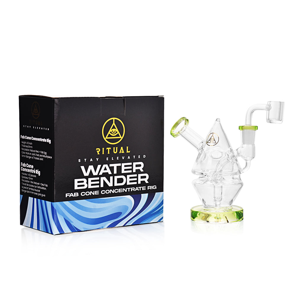 Ritual Smoke - Water Bender Fab Cone Concentrate Rig - Lime Green - Headshop.com