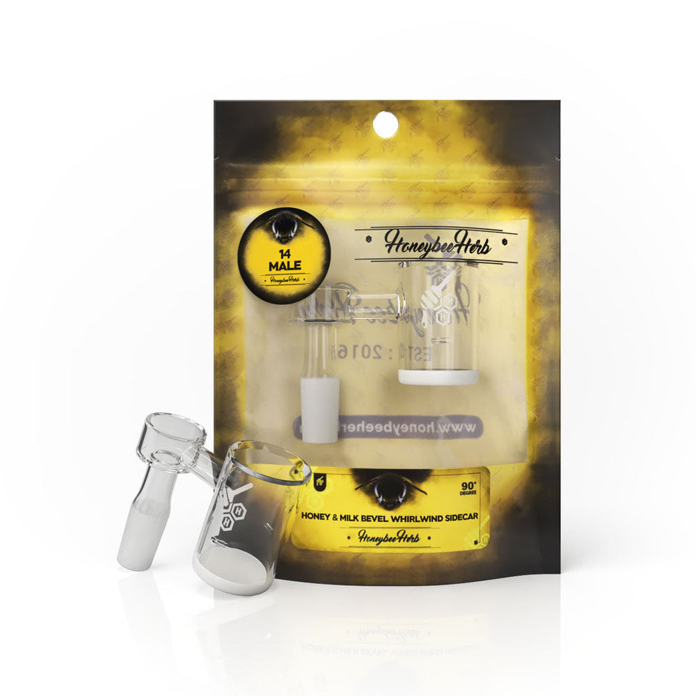 HONEY & MILK BEVEL WHIRLWIND SIDECAR - 90° DEGREE | YL - Headshop.com