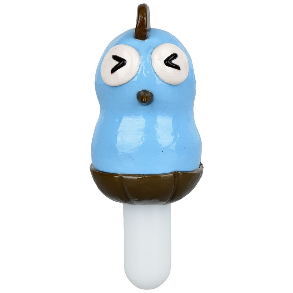 5CT BUNDLE - Run A-Fowl Glass Hand Pipe - 5.5" / Assorted Colors - Headshop.com