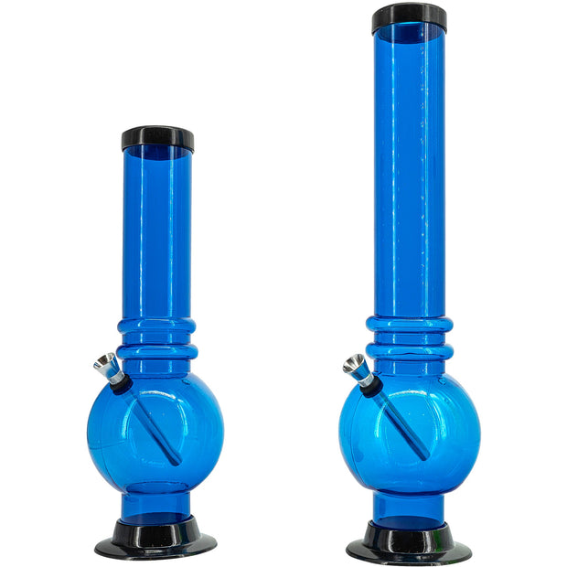 Acrylic Bubble Base Bong - 12-15"
