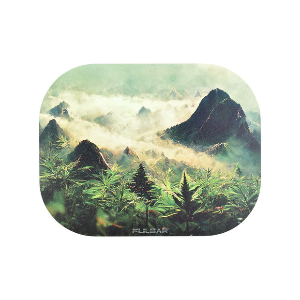 Pulsar Mini Metal Rolling Tray w/ Lid - Sacred Valley / 7"x5.5" - Headshop.com