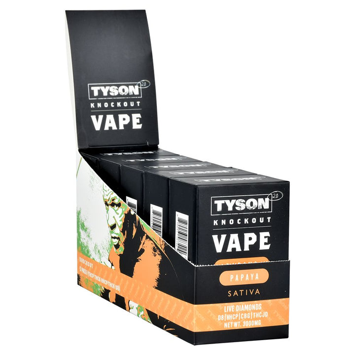 TYSON 2.0 Knockout Live Diamonds Disposable Vape | 3g | 5ct Display - Headshop.com