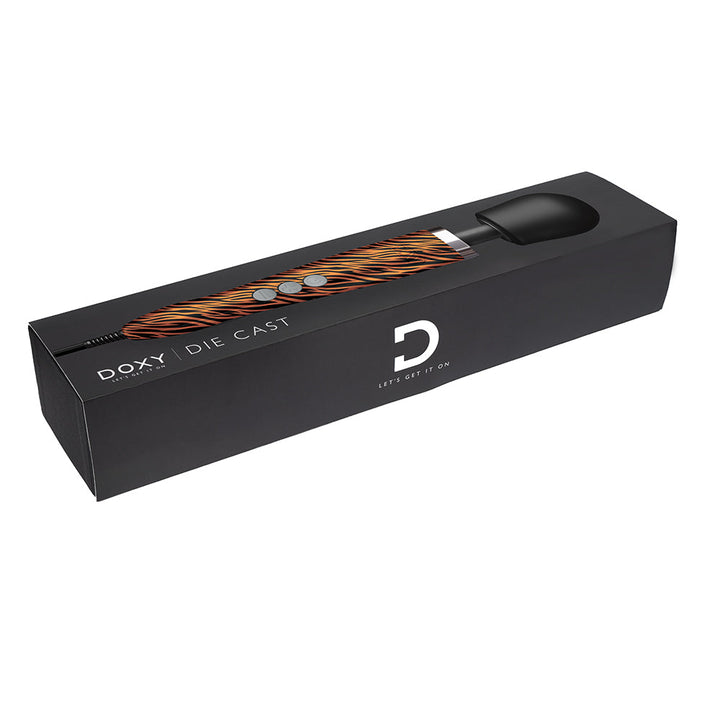 Doxy Die Cast Wand Vibrator Tiger - Headshop.com