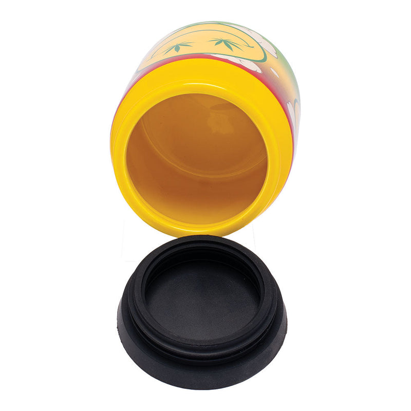 Fujima Happy Hemp Ceramic Stash Jar | 4.5" - Headshop.com