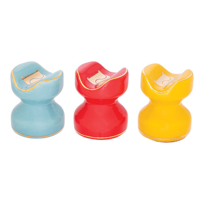 12PC DISPLAY - Lucienne Ceramic Cigar Rest - Assorted Colors & Styles - Headshop.com