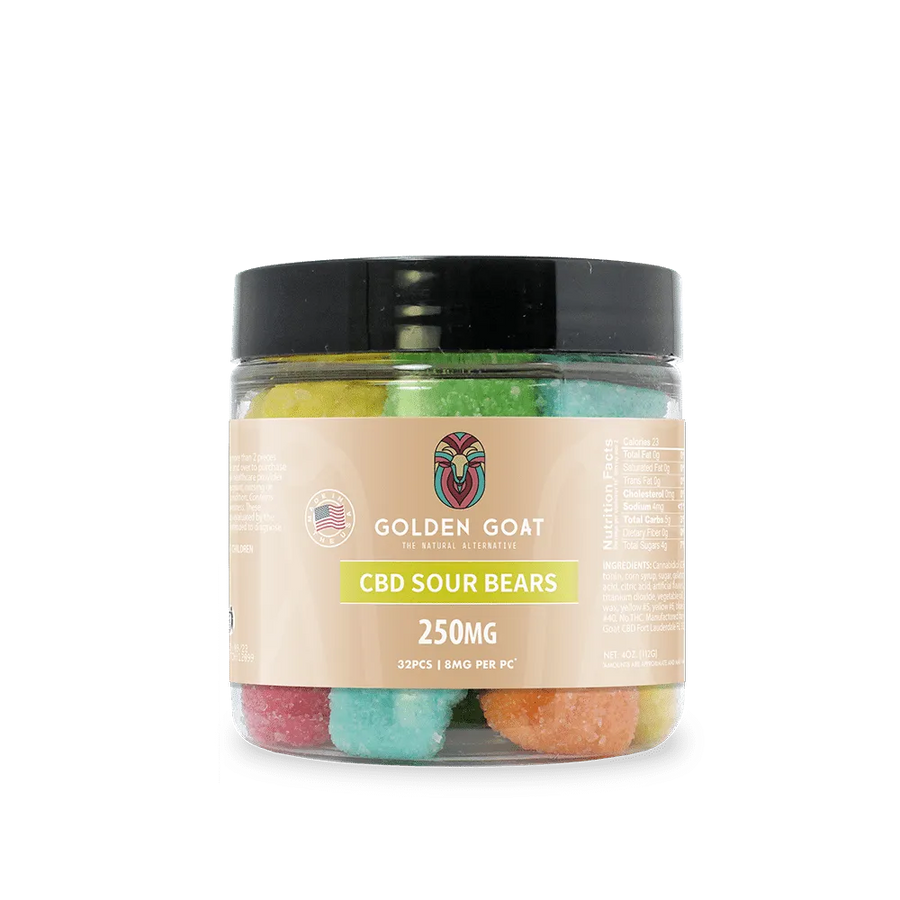 CBD Gummies 250MG - Sour Bears - Headshop.com