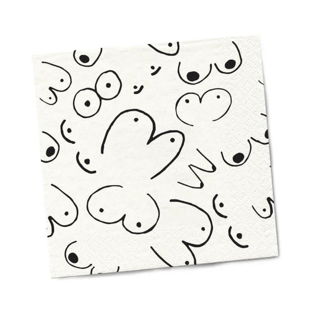 Twisted Wares Boobs Napkins 20-Pack - Headshop.com