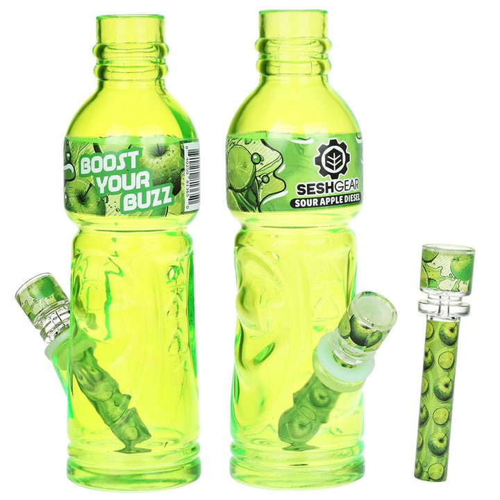 SeshGear Terpade Beverage Bottle Glass Water Pipe | 9.5" - Headshop.com