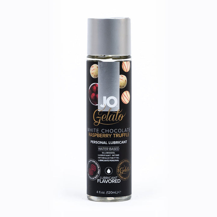 JO Gelato White Chocolate Rasberry Truffle Water-Based Lubricant 4 oz. - Headshop.com