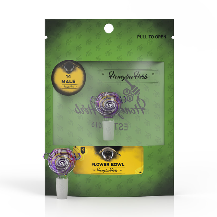 Honeybee Herb Flower Bowls (Green Line) - Headshop.com