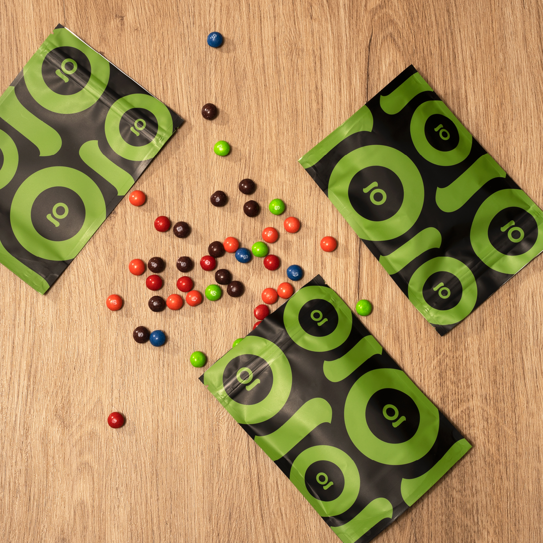 Ongrok Color-Coded Mylar Bags - Headshop.com