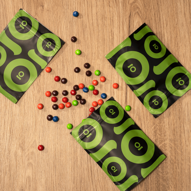Ongrok Color-Coded Mylar Bags - Headshop.com