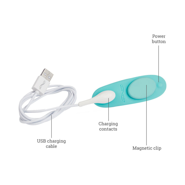 We-Vibe Moxie+ Wearable Clitoral Vibrator Satin Black - Headshop.com