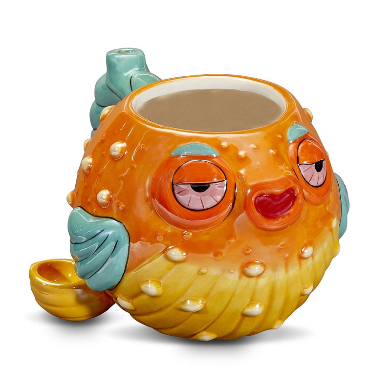 Stoned pufferfish mug pipe - Headshop.com