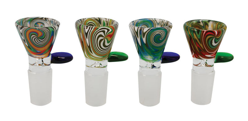 Worked Herb Slide - 19mm Male / Colors Vary - Headshop.com