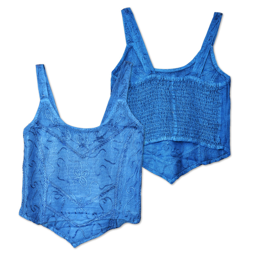 ThreadHeads Acid Wash Embroidered Tank Top - One Size / Colors Vary - Headshop.com