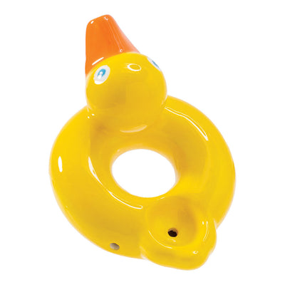 Wacky Bowlz Ducky Life Saver Ceramic Pipe - 3.75" - Headshop.com