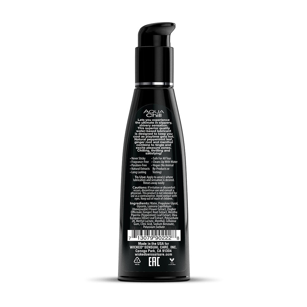 Wicked Aqua Chill Water-Based Cooling Lubricant 4 oz. - Headshop.com