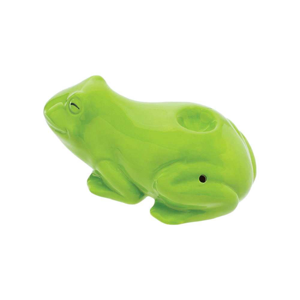Wacky Bowlz Frog Ceramic Hand Pipe | 3.5" - Headshop.com