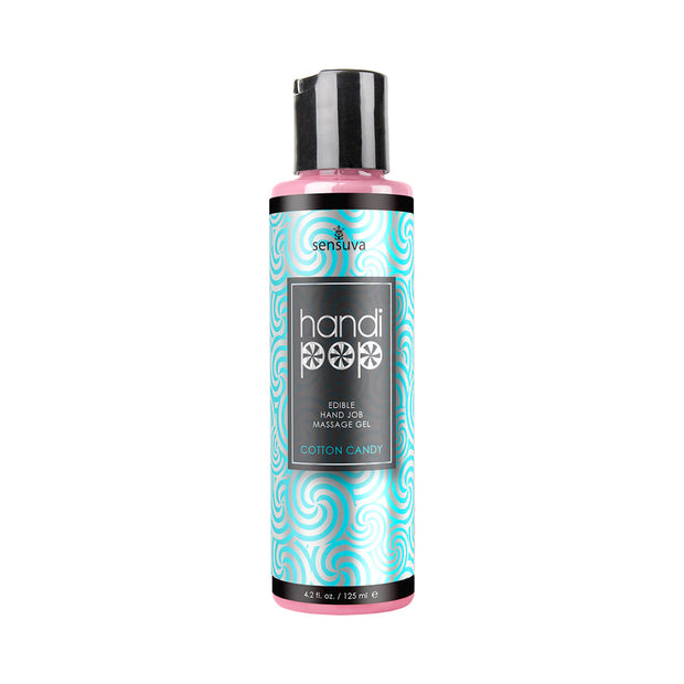 Sensuva HandiPop Edible Massage Gel Cotton Candy 4.2 oz. - Headshop.com
