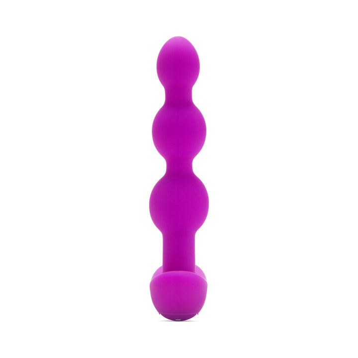 b-Vibe Triplet Rechargeable Remote-Controlled Vibrating Anal Beads Plug Fuchsia - Headshop.com