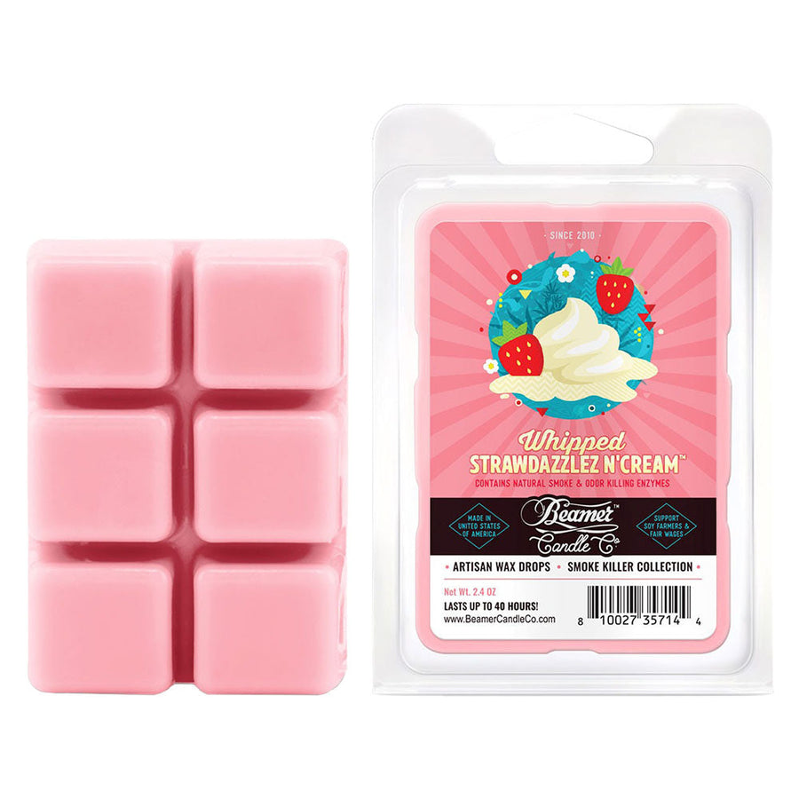 Beamer Candle Co. Artisan Wax Drops | Whipped Strawdazzlez N' Cream | 2.4oz | 12pc Display - Headshop.com