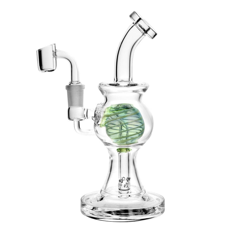 Worked Ball Oil Rig - 8.25" / 14mm F / Colors Vary - Headshop.com